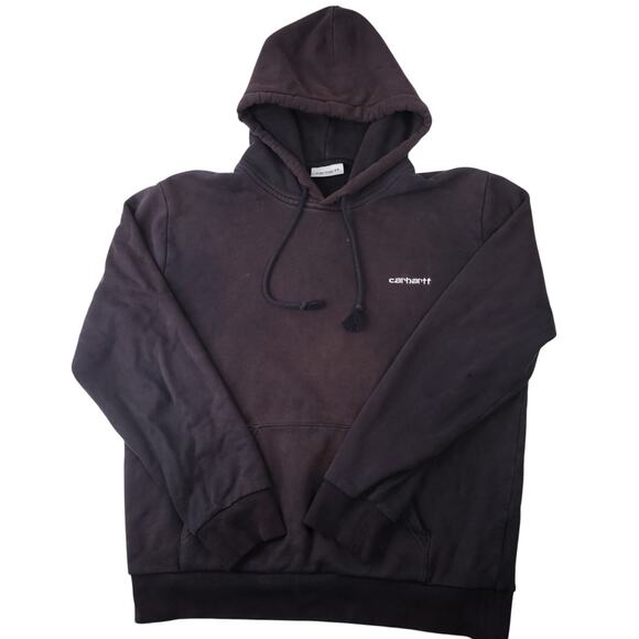 Distressed Carhartt WIP Work in Progress Hoodie - Picture 1 of 11